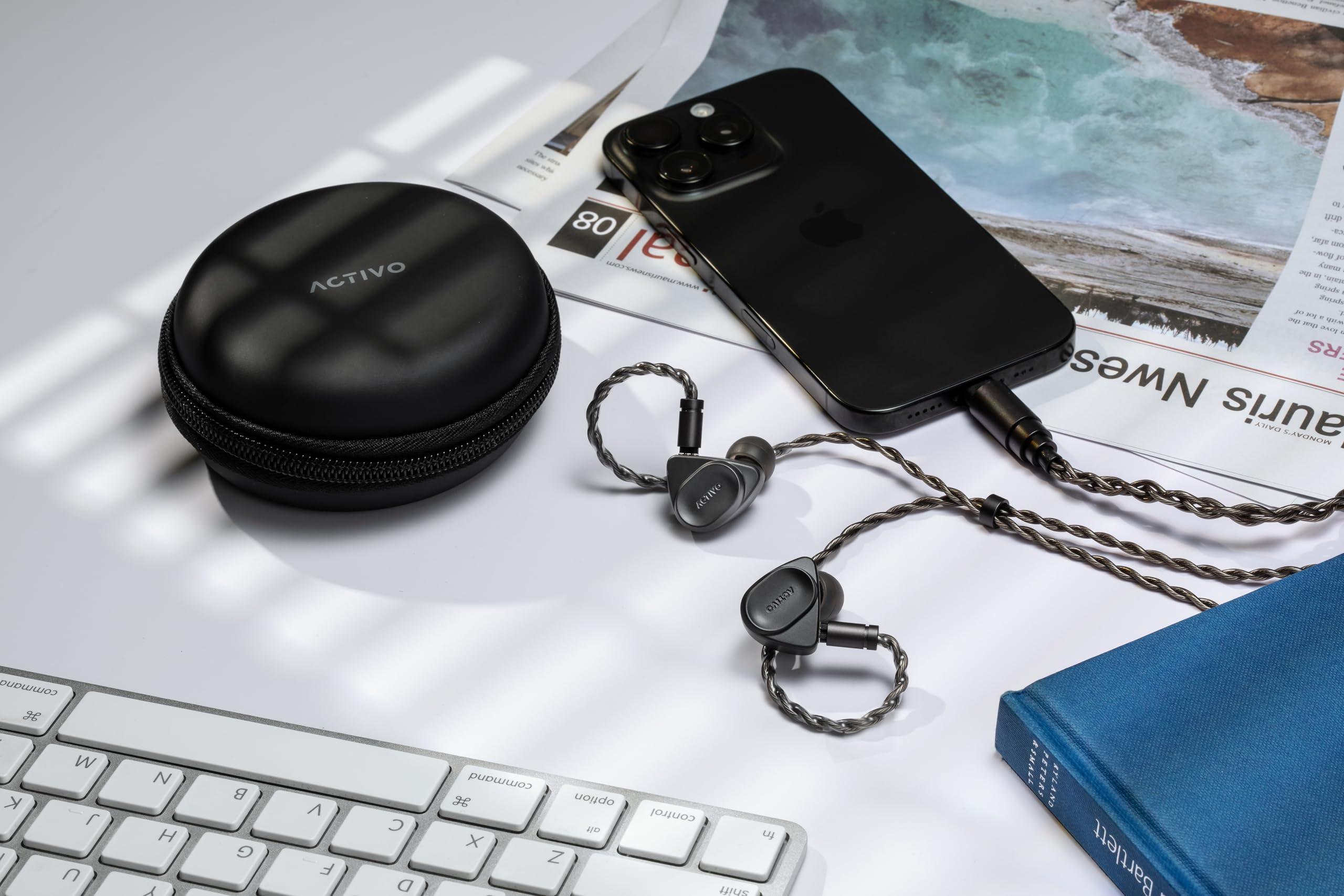 ACTIVO VOLCANO 有線イヤホン Amazon.com: Activo Volcano Triple Dynamic Driver In-Ear Headphones